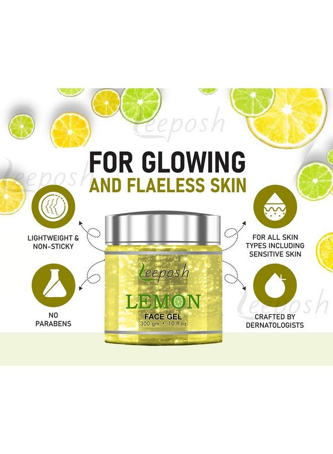 Lemon Gel ; Lemon Vitamin C Gel ; Vitamin C Gel For Skin Glow & Lightening 300 Gm Gel Best For Acne & Clear Skin & Lightening