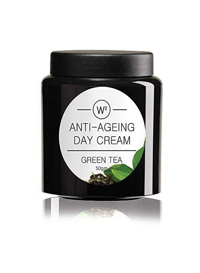 Green Tea Antiaging Day Cream With The Goodness Of Almond Oil Argon Oil Shea Butter And Olive Oil 50 Gm