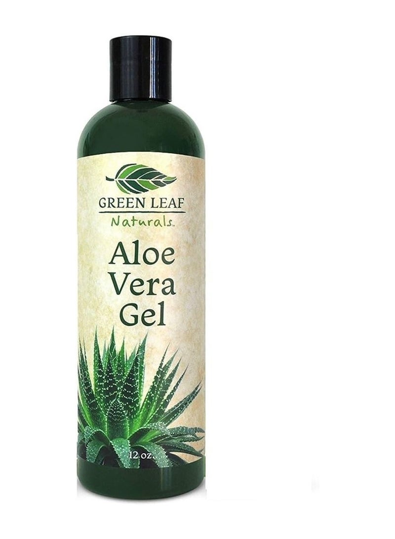 GREEN LEAF NATURALS Aloe Vera Gel Hand-Harvested & Cold-Pressed, 12 fl. oz