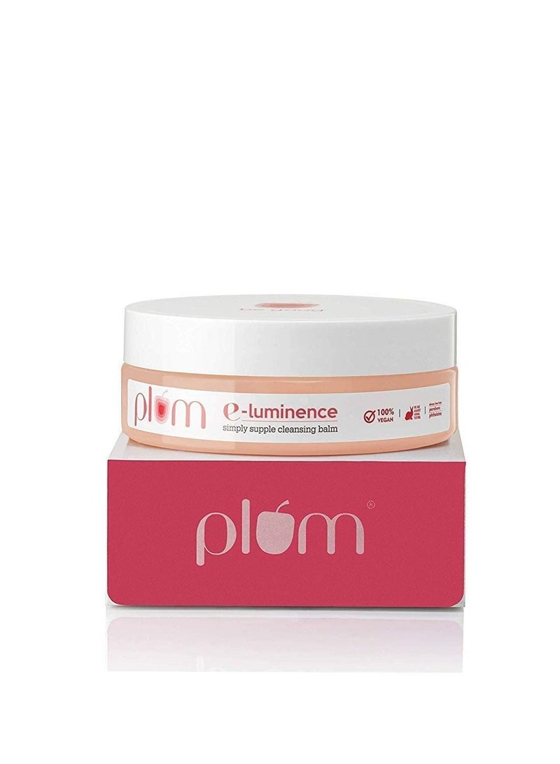 E-Luminence Simply Supple Cleansing Balm Gentle Makeup Remover Enriched with Vitamin E For Normal Dry Combination Skin 100% Vegan Cruelty