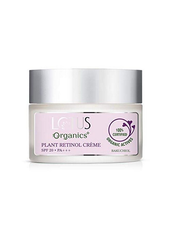 Bakuchiol Plant Retinol Face Cream ; 100% Organic Bakuchiol ; Spf 20 ; Pa+++ ; Sulphate & Paraben Free ; All Skin Types ; 50G