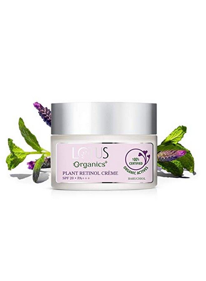 Bakuchiol Plant Retinol Face Cream ; 100% Organic Bakuchiol ; Spf 20 ; Pa+++ ; Sulphate & Paraben Free ; All Skin Types ; 50G