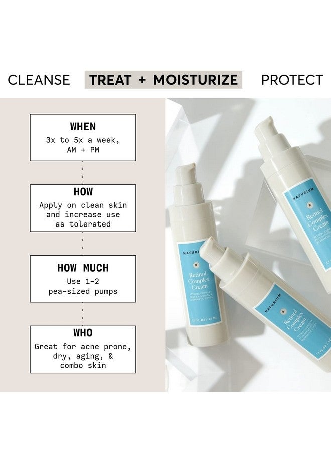 Aturium Retinol Complex Face Cream 2.5% Plus Bakuchiol & Biomimetic Lipids Moisturizing Antiaging Facial Cream 1.7 Oz