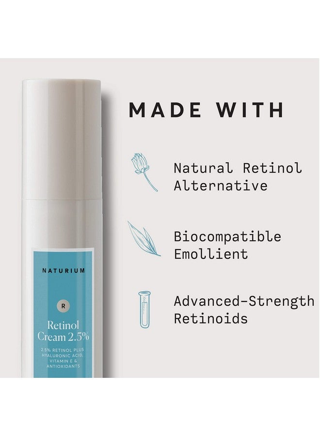Aturium Retinol Complex Face Cream 2.5% Plus Bakuchiol & Biomimetic Lipids Moisturizing Antiaging Facial Cream 1.7 Oz