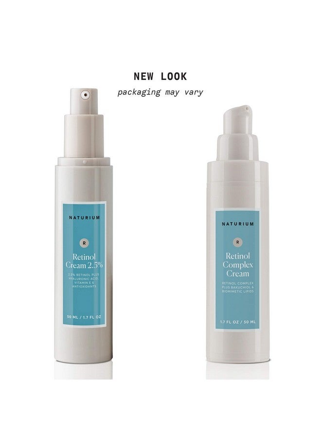 Aturium Retinol Complex Face Cream 2.5% Plus Bakuchiol & Biomimetic Lipids Moisturizing Antiaging Facial Cream 1.7 Oz
