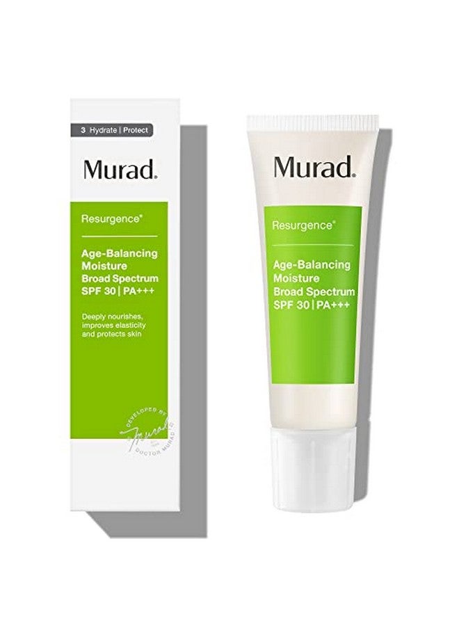 Urad Agebalancing Moisture Broad Spectrum Spf 30 Resurgence Moisturizer Spf Protects And Improves Elasticity 1.7 Oz