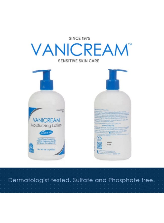Anicream Moisturizing Lotion With Pump Dispenser 16 Fl Oz (1 Lb) Formulated Without Common Irritants For Those With Sensitive Skin