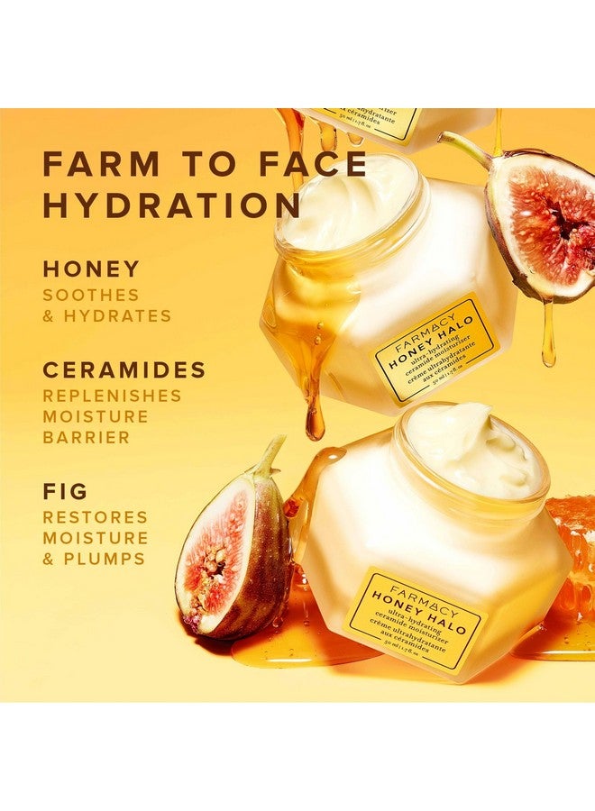 Armacy Honey Halo Ceramide Face Moisturizer Cream Hydrating Facial Lotion For Dry Skin (1.7 Ounce)