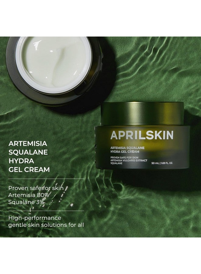 Prilskin Artemisia Squalane Hydra Gel Cream ; Dry Sensitive Acneprone Skin ; Vegan Cruelty Free Low Ph Soothing & Firming Up ; 50 Ml ; No Sulfates And Artificial Fragrance