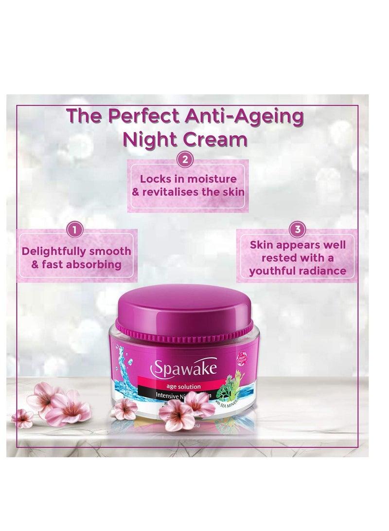 Spawake Anti Aging Face Cream Age Solution Intensive Night Cream 50g