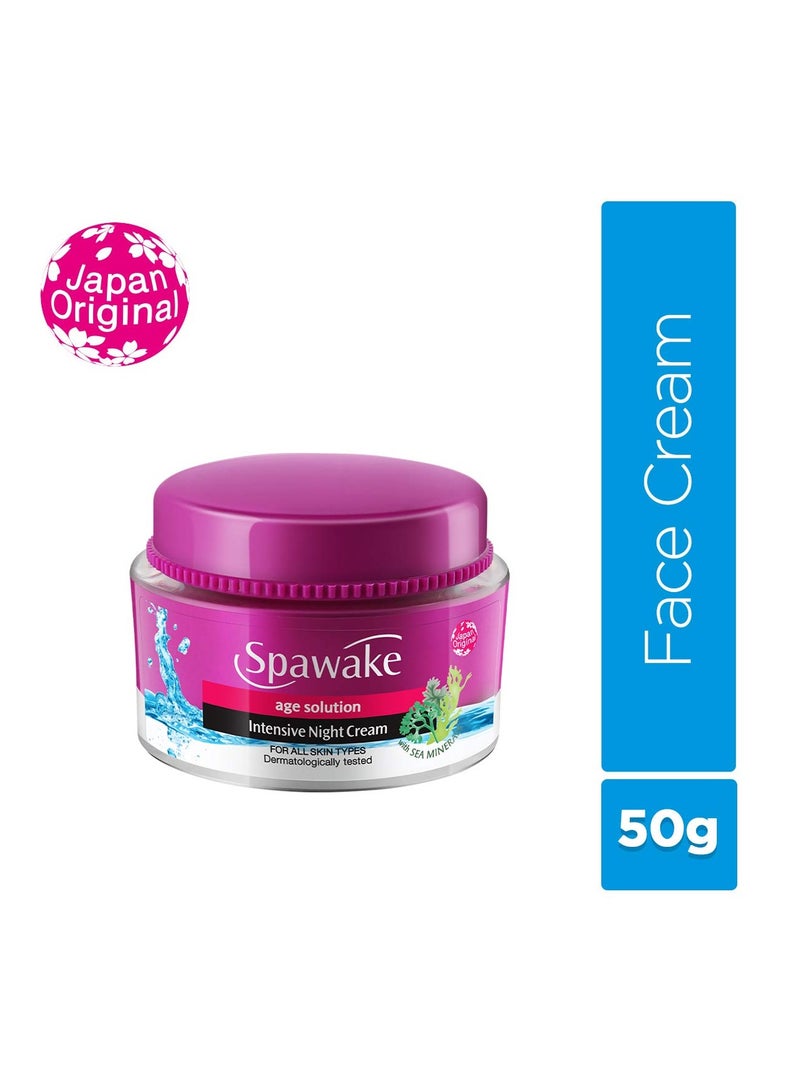 Spawake Anti Aging Face Cream Age Solution Intensive Night Cream 50g