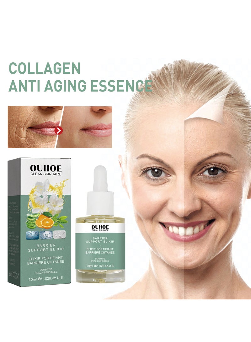 OUHOE Collagen Anti-Aging Essence fades fine lines around the eyes and tightens skin pores hydrating and moisturizing essence