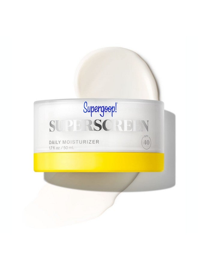 Superscreen 1.7 Fl Oz Spf 40 Pa+++ Hydrating Daily Moisturizer Sunscreen Protection From Uv Rays + Helps Filter Pollution & Blue Light