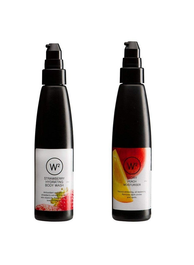 W2 Why Wait Strawberry Bodyspa W2 Why Wait Ivory Peach Moisturizer Deep Hydration For Dry Skin Natural Skin Care 100 Ml