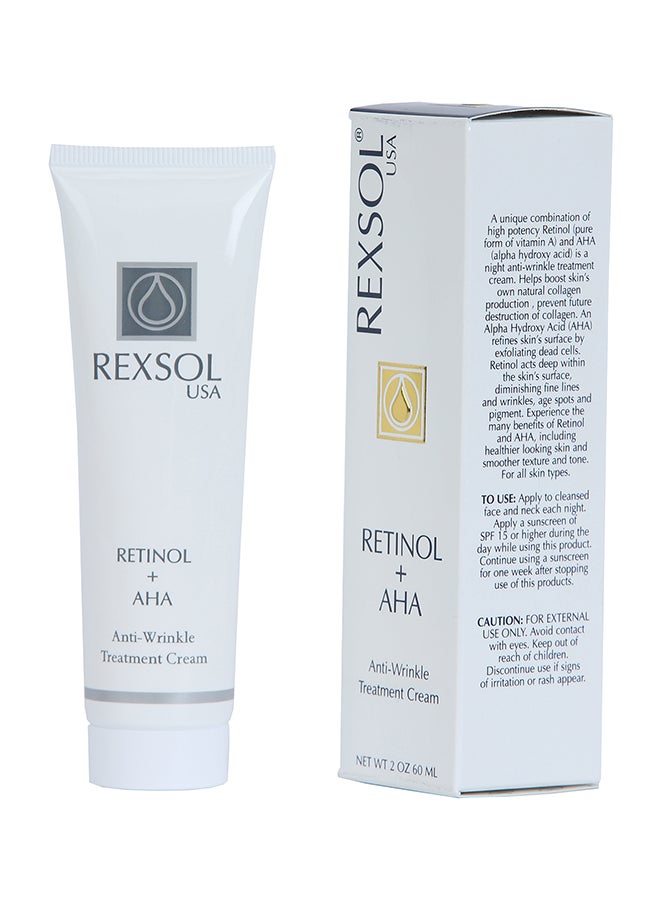 Retinol Plus AHA Anti-Wrinkle Treatment Cream 60ml