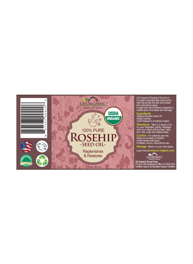 Rosehip Seed Oil With Eye Dropper 60ml