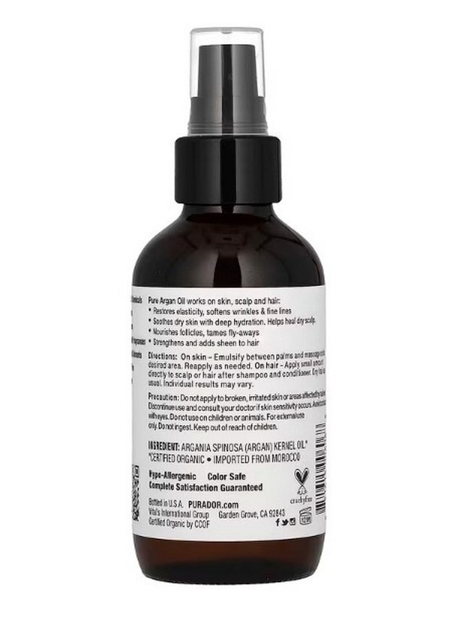 Organic Argan Oil 4 fl oz 118 ml