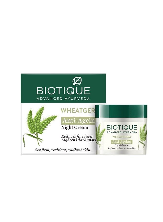 Wheat Germ Anti- Ageing Night Cream Reduces Fine Lines Lightens Dark Spots 50G (Pack Of 2)