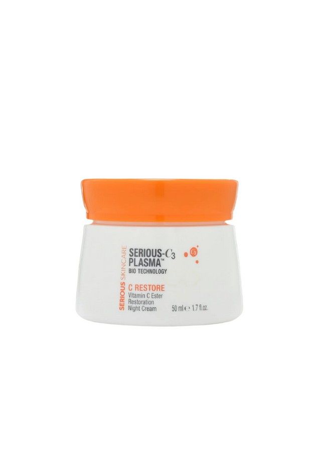 Seriousc3 Plasma Restoration Night Cream For Deep Hydration | Vitamin C | Night Moisture Cream | 1Pack 1.7 Oz.