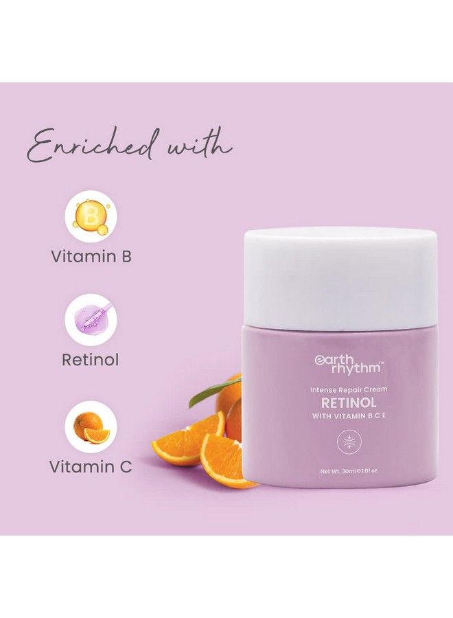 Retinol Night Cream Enriched With Vitamin B C & E Clears Clogged Pores Gives Radiant Skin All Skin Type 30Gm