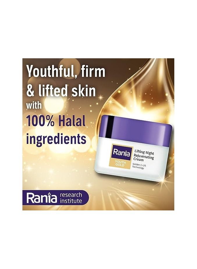 Rania Youth Gold Lifting Night Rejuvenating Cream with Vitamin C