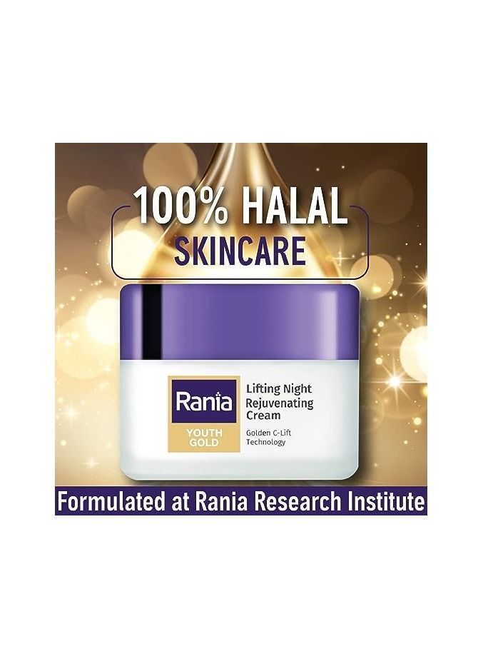 Rania Youth Gold Lifting Night Rejuvenating Cream with Vitamin C