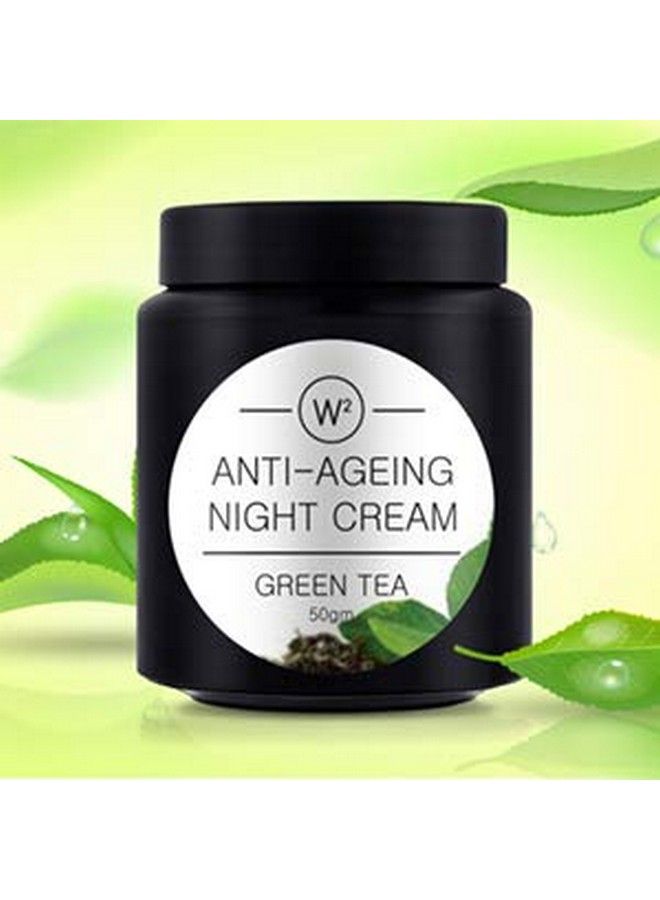 Why Wait Night Cream With Green Tea Antiageing Prevent Premature Signs Of Ageing Fine Lines & Wrinkle Acne Scars & Uneven Skin Tone With Natural Green Tea Extract Improves Skin Elasticity ; 1.76Oz