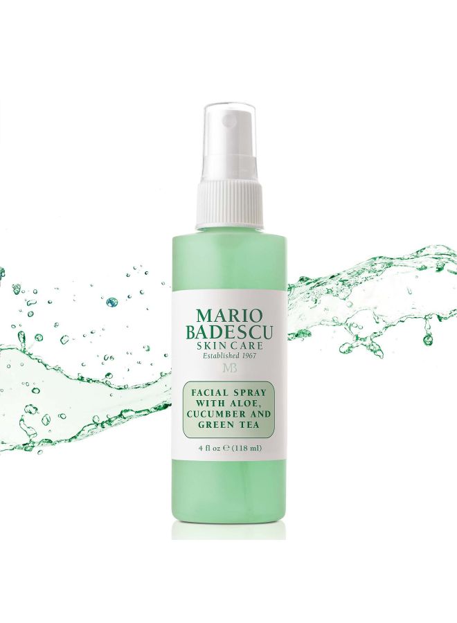 Facial Spray With Aloe, Cucumber And Green Tea Clear 118ml