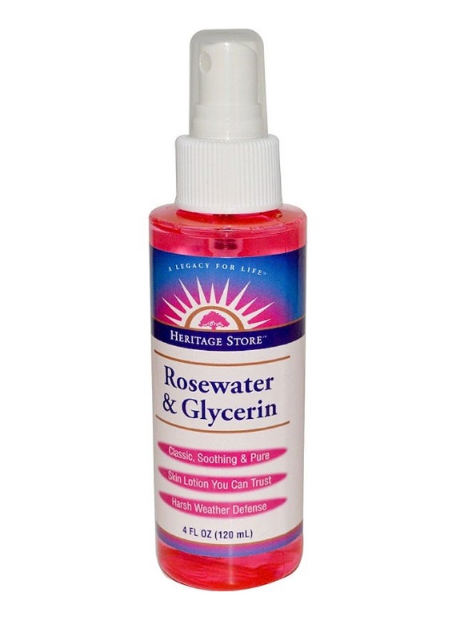 Rosewater And Glycerine Atomizer Face Mist 120ml