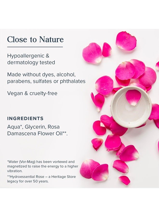 Rosewater & Glycerin, Hydrating Mist for Skin & Hair, No Dyes or Alcohol, Vegan (8oz)