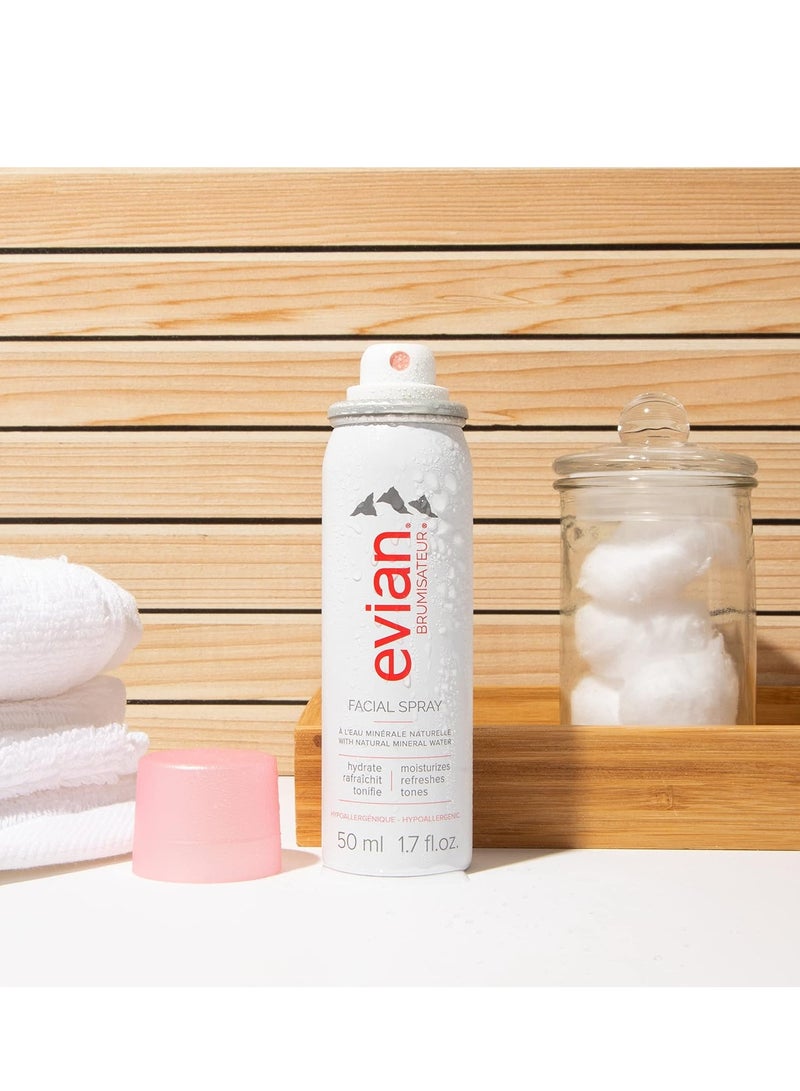 Evian facial spray 1.7 oz.