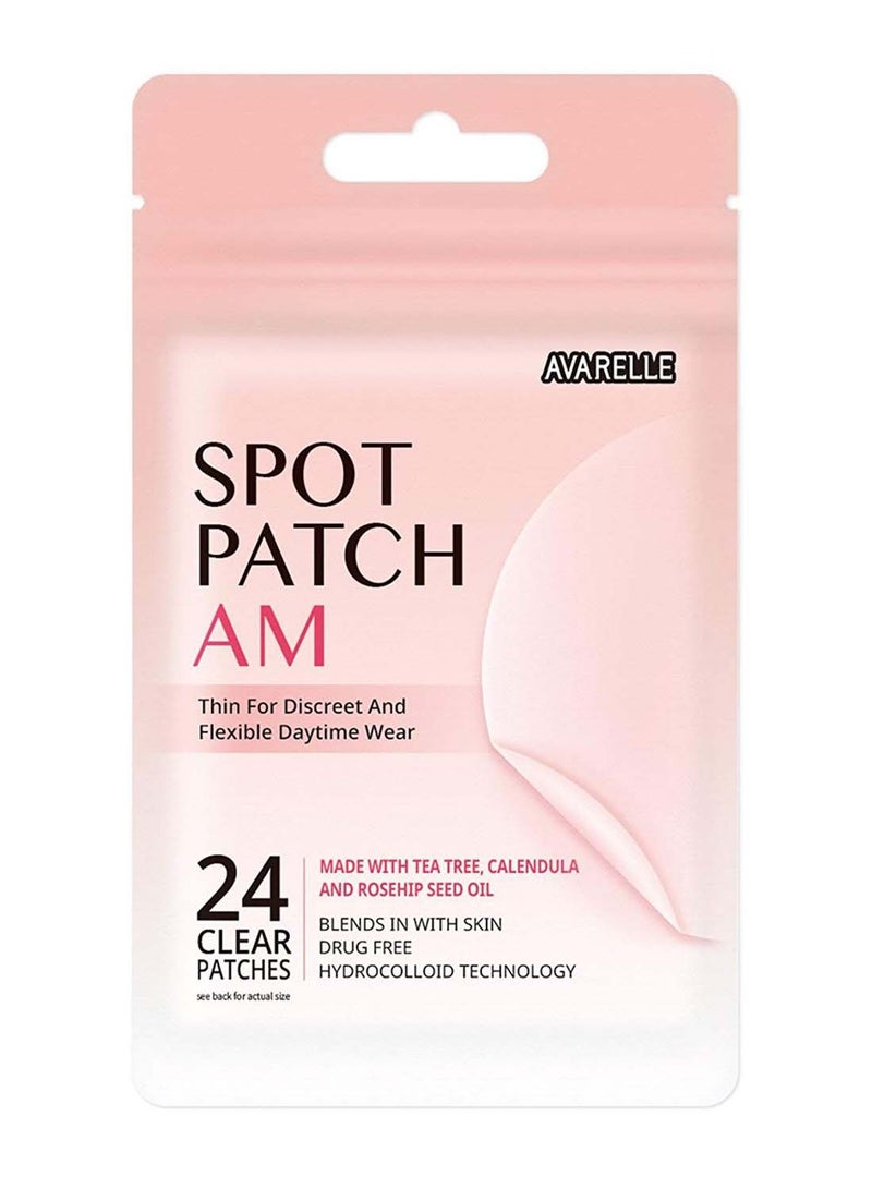 24-Piece Acne Spot Patch Am Daytime Hydrocolloid With Essential Oils