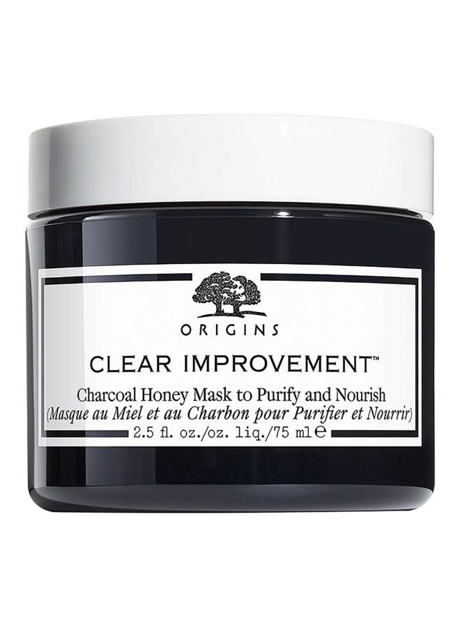 Clear Improvement Charcoal Honey Mask To Purify And Nourish 75ml