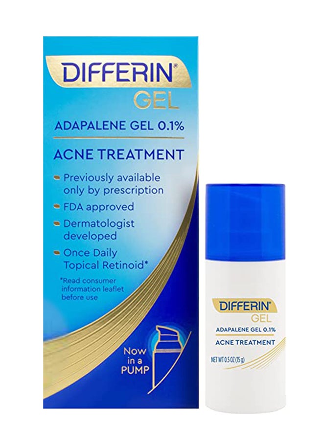 Acne Treatment Differin Gel 0.1% Adapalene Pump 15grams