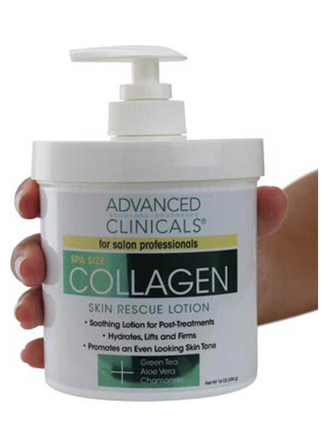 Collagen Skin Rescue Lotion Cream White 16ounce