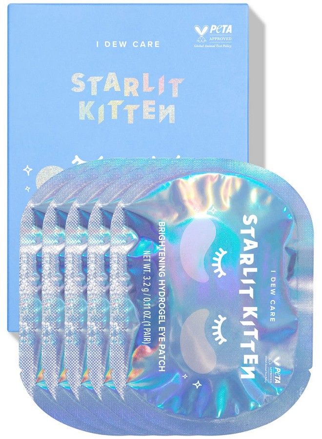 Hydrogel Eye Patch Starlit Kitten : Jewel Powder Hydrating And Brightening Under Eye Fine Lines Dark Circles 5 Ea