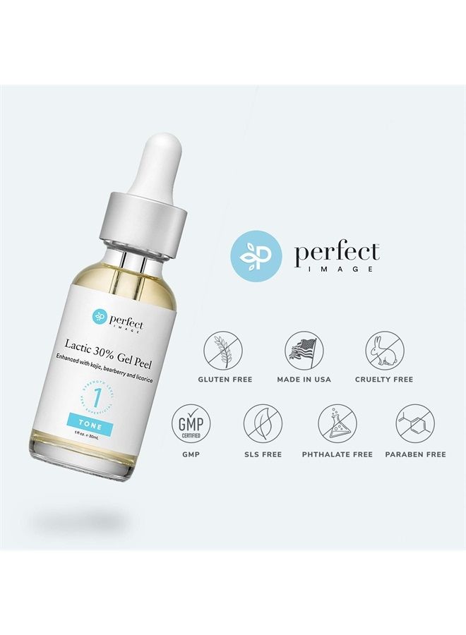 Lactic 30% Gel Peel, Chemical Peels for Face Scars, Chemical Exfoliant for Face, Strength Level 1, 1.0 fl oz. e, 30 mL – Perfect Image