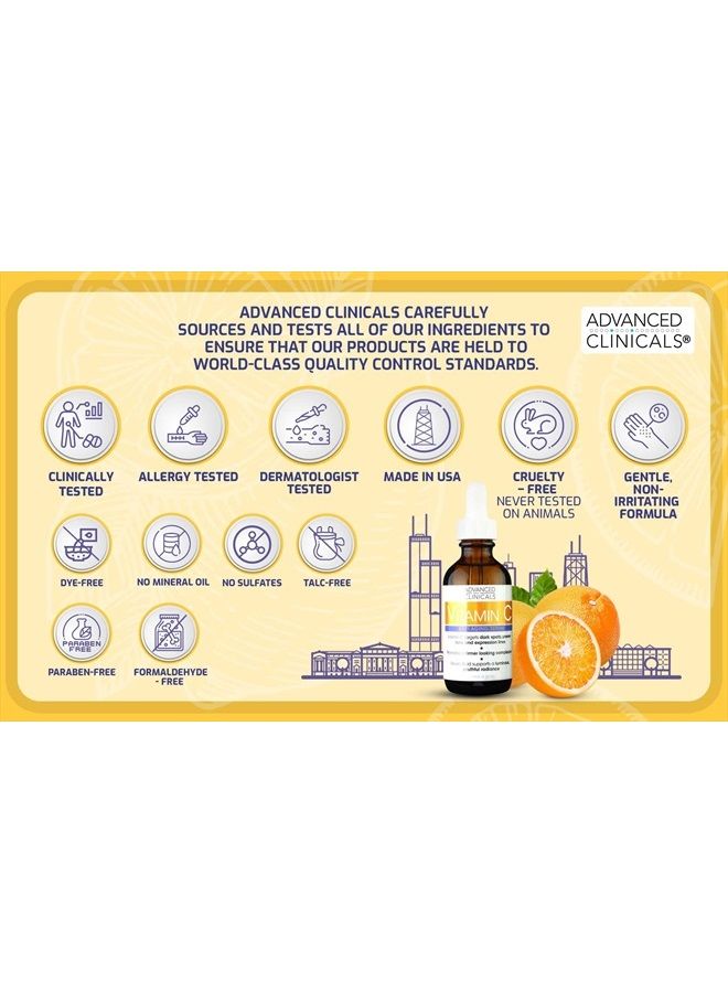 Vitamin C Facial Serum Skin Care Anti-Aging Moisturizer Potent Vitamin C Face Lotion For Dry Skin, Age Spots, Wrinkle Repair, & Uneven Skin Tone, 1.75 Fl Oz (Pack of 1)