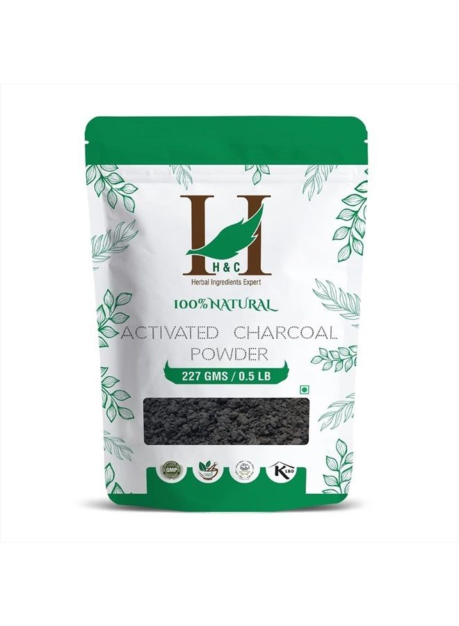 H&C Herbal Ingredients Expert Natural Activated Charcoal Powder 227gm For Detoxifies Your Skin