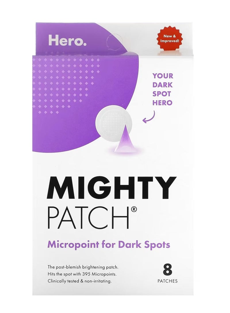 Mighty Patch Micropoint from Hero Cosmetics Post-Blemish Dark Spot Patch with 395 Micropoints Dermatologist Tested and Non irritating Not Tested on