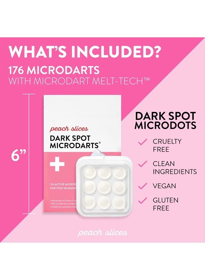 Dark Spot MicroDarts | For Dark Spots, Post-Blemish Redness, & Hyperpigmentation | Self-Dissolving | Niacinamide, Vitamin C, Hyaluronic Acid, and Cica | Vegan | Cruelty Free | 9 Patches