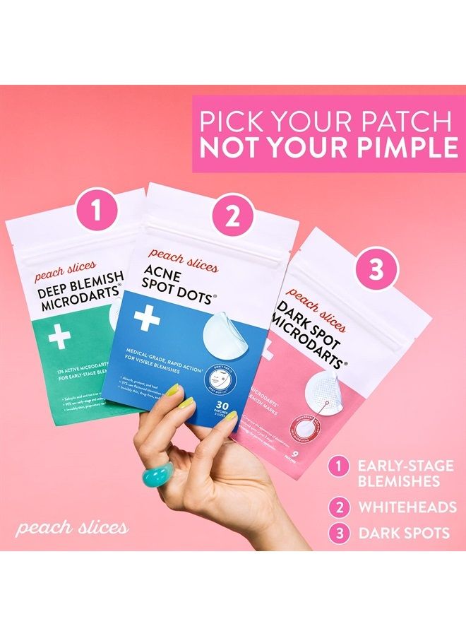 Acne Spot Dots | Clear Hydrocolloid Acne Pimple Patch for Zits and Breakouts | Treats, Drains, and Shrinks Blemishes | Vegan and Cruelty-Free | Three Sizes 7mm, 10mm, 12mm (60 Count)