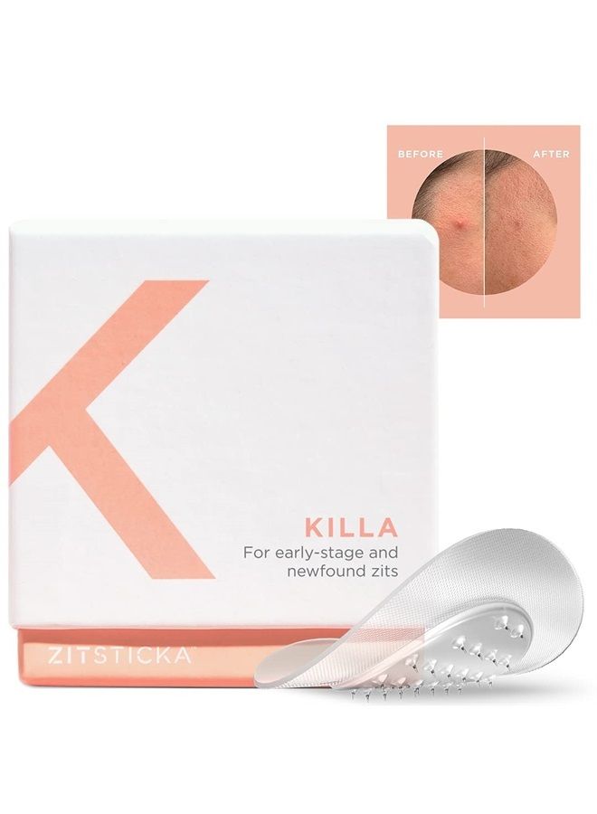 Killa Kit | Self-Dissolving Microdart Acne Pimple Patch for Zits and Blemishes | Spot Targeting for blind, early-stage, hard-to-reach zits for Face and Skin (8 Pack)