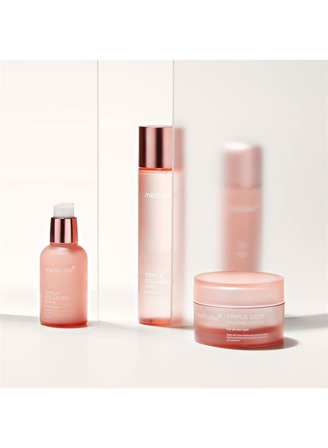 Triple Collagen Serum 1.85 fl.oz - Nourish dull skin with Triple Collagen Complex - A lightweight serum with Niacinamide and Hyaluronic Acid - Korean Skincare