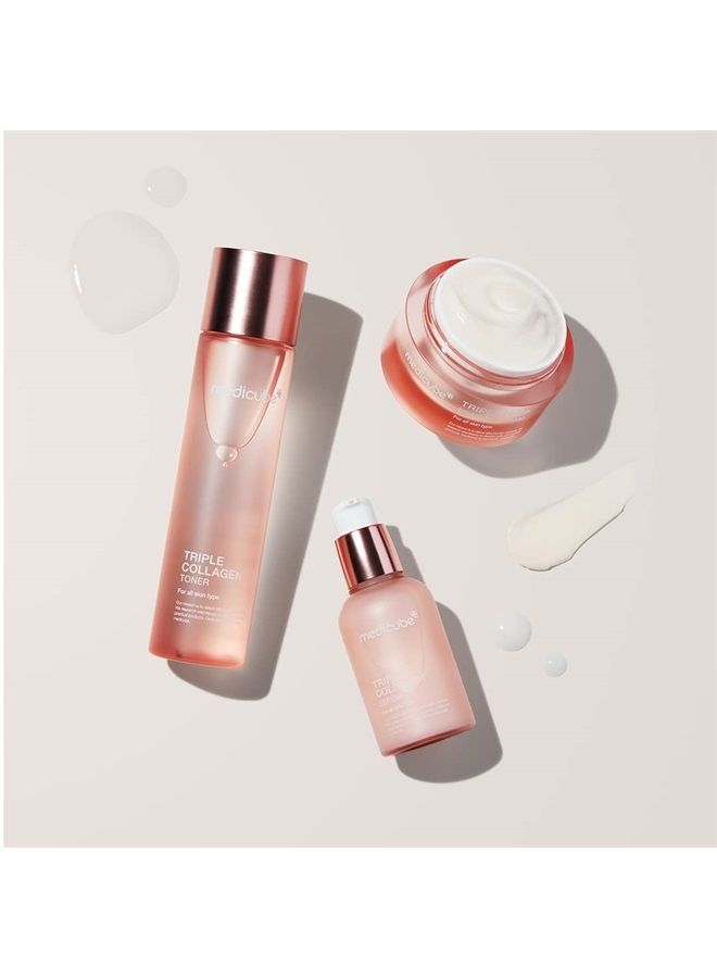 Triple Collagen Serum 1.85 fl.oz - Nourish dull skin with Triple Collagen Complex - A lightweight serum with Niacinamide and Hyaluronic Acid - Korean Skincare