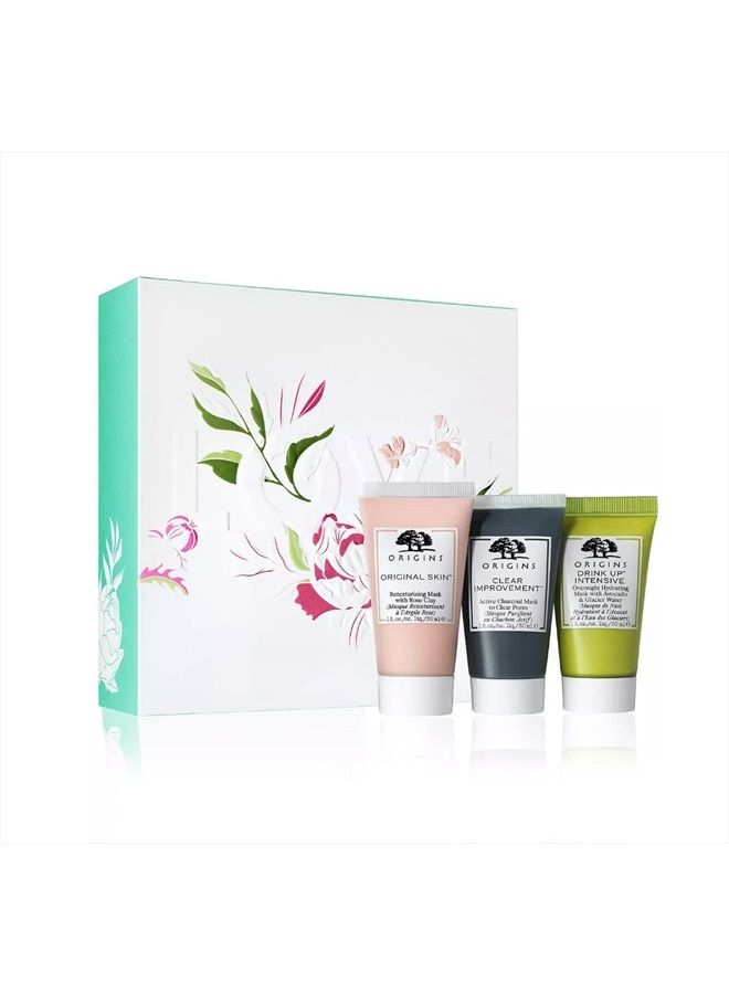 Clear, Hydrate & Control set of 3 Facial Mask