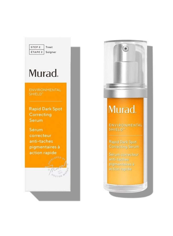 Rapid Dark Spot Correcting Serum - Environmental Shield Skin Brightening Face Serum - Glycolic Acid Hyperpigmentation Treatment Backed by Science, 1.0 Fl Oz