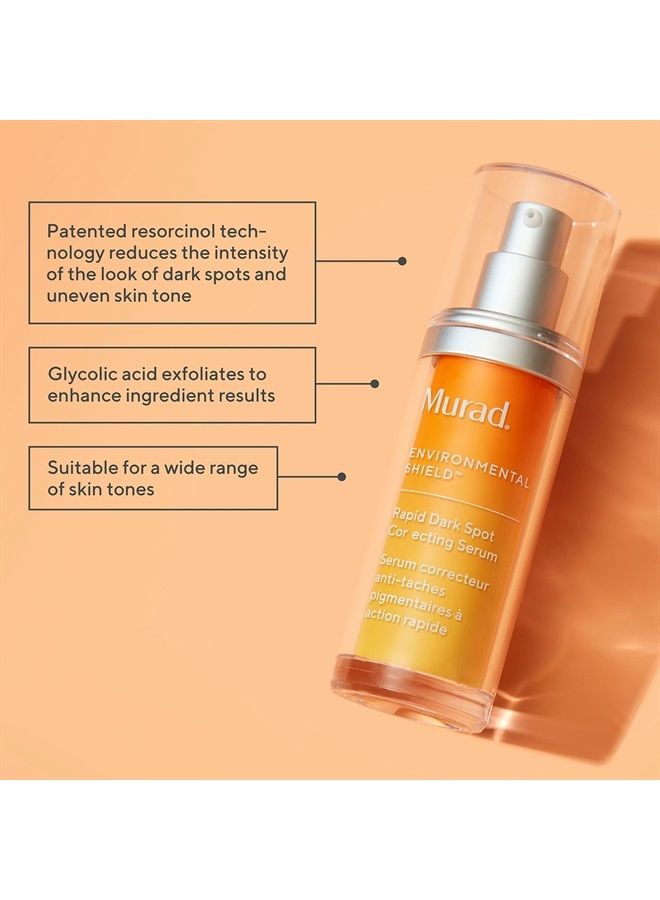 Rapid Dark Spot Correcting Serum - Environmental Shield Skin Brightening Face Serum - Glycolic Acid Hyperpigmentation Treatment Backed by Science, 1.0 Fl Oz
