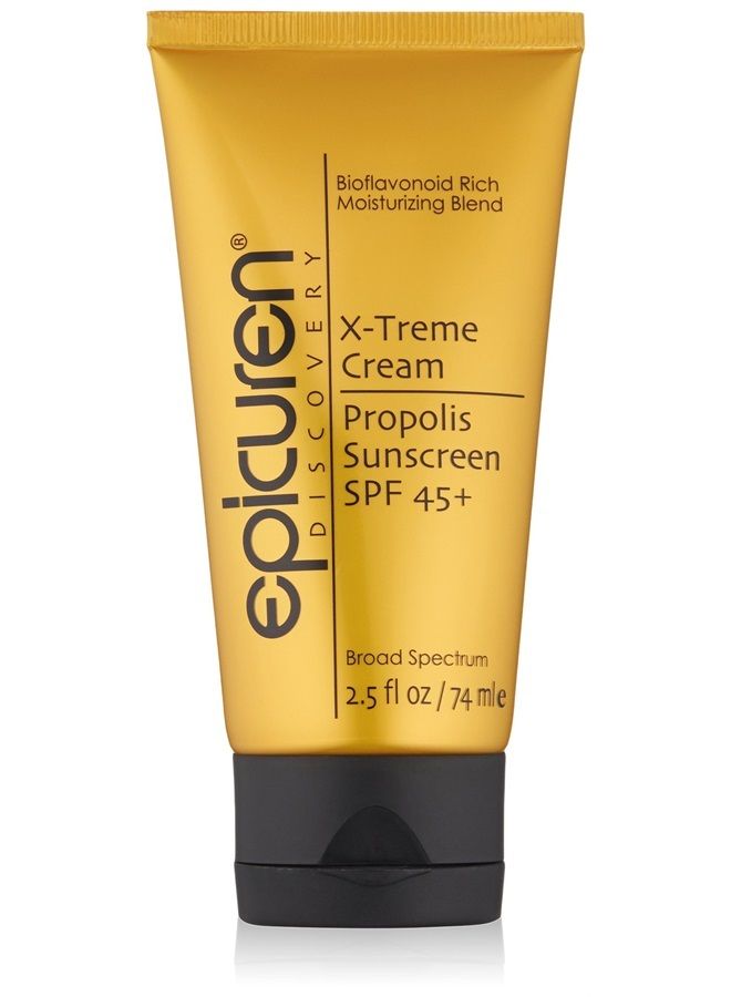 X-treme Cream Propolis Sunscreen SPF 45+, Yellow, 2.5 Fl Oz