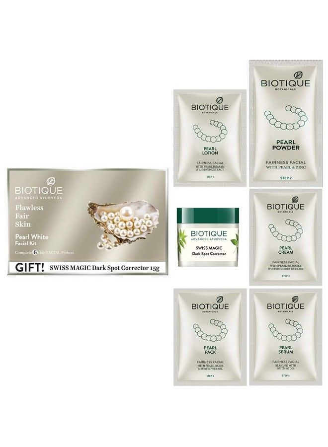 Bio Pearl White Facial Kit 65G (Pack Of 2)